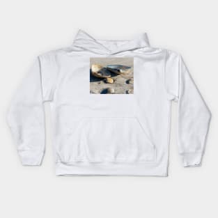 Clams on the shore Kids Hoodie